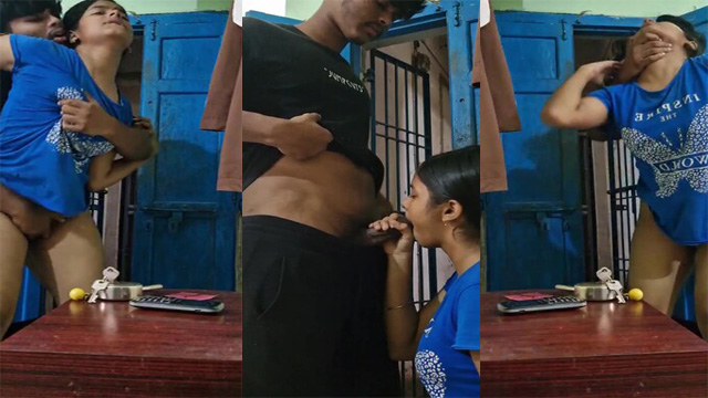 Desi Horny Babe Sucking n Standing Doggy Hard Fucking Liked Video