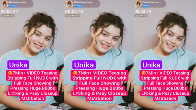 Unika Aka Theuniqueonee Influencer Live Teasing Video